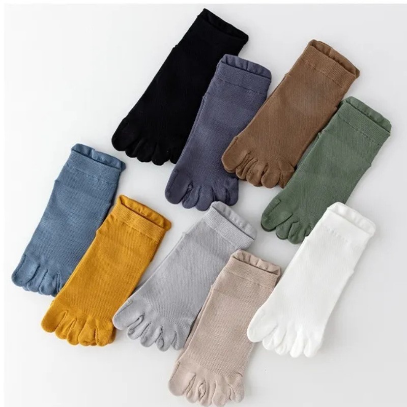 Five Toe Cotton Barefoot Socks (Unisex)