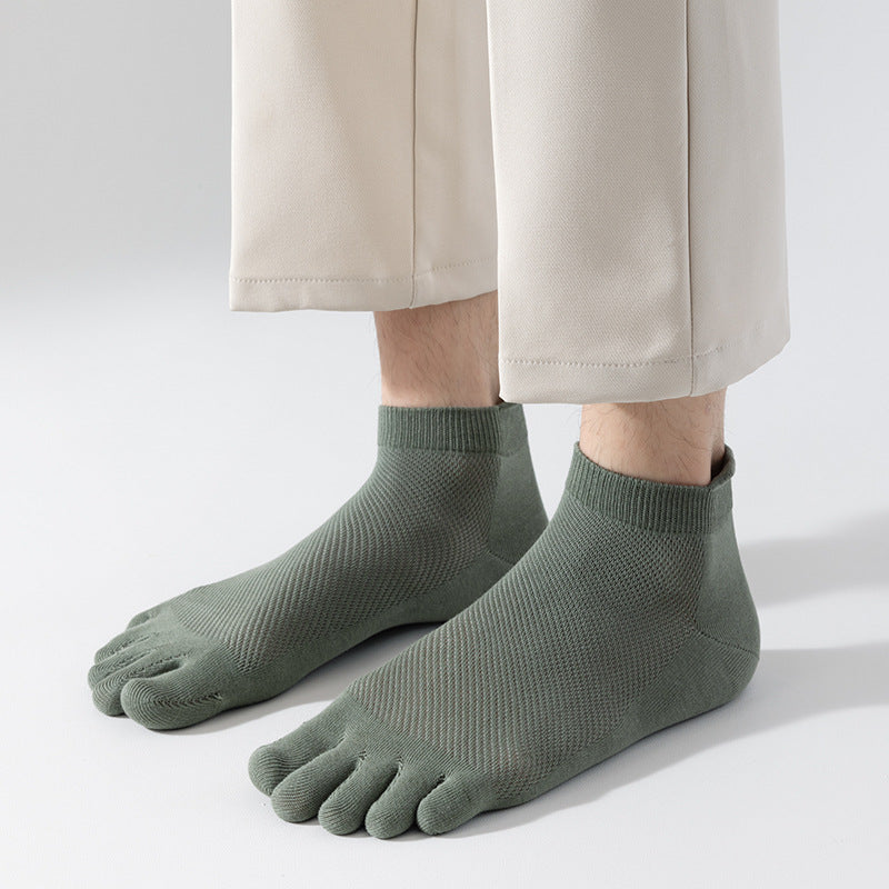 Five Toe Cotton Barefoot Socks (Unisex)