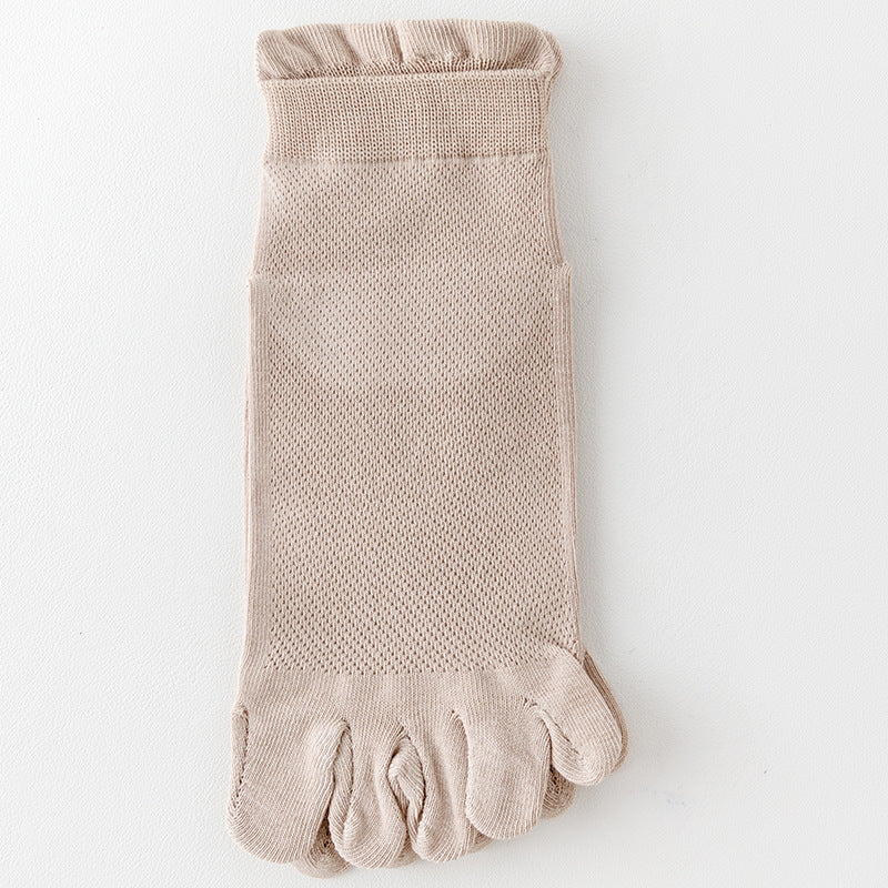 Five Toe Cotton Barefoot Socks (Unisex)