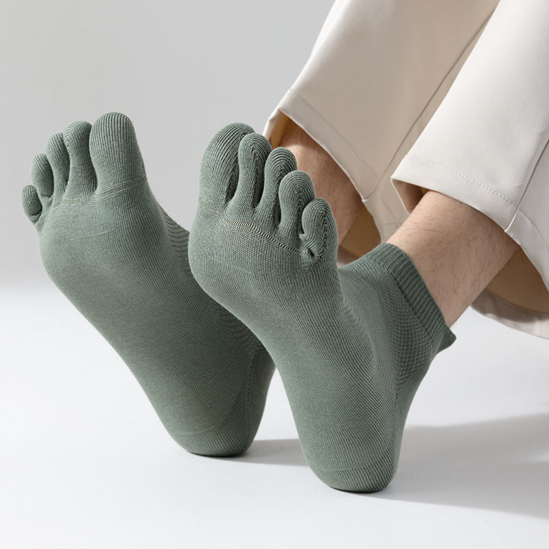 Five Toe Cotton Barefoot Socks (Unisex)