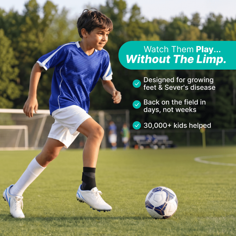 HeelGuard™ - Youth Heel Support Sleeve (Compression Relief for Active Kids)