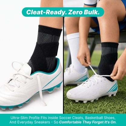 HeelGuard™ - Youth Heel Support Sleeve (Compression Relief for Active Kids)