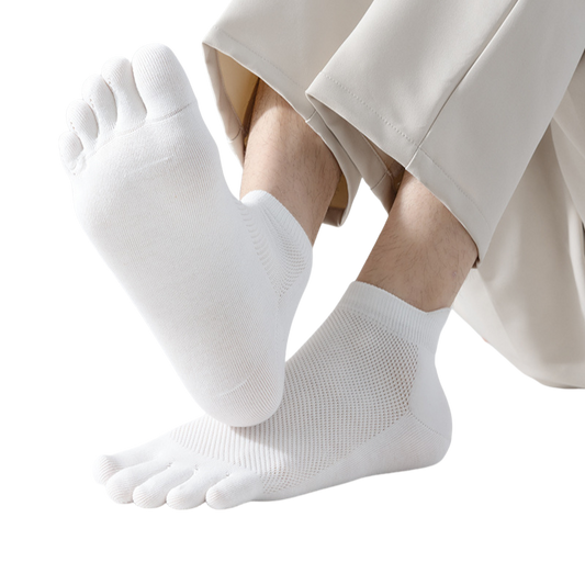 Five Toe Cotton Barefoot Socks (Unisex)